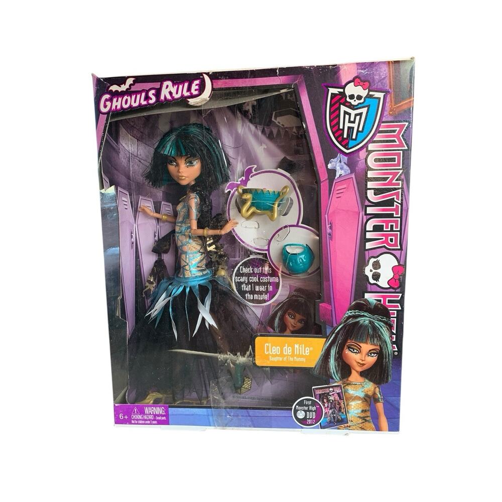 Monster High‎ Cleo De Nile Ghouls Rule Doll 2012 Mattel New